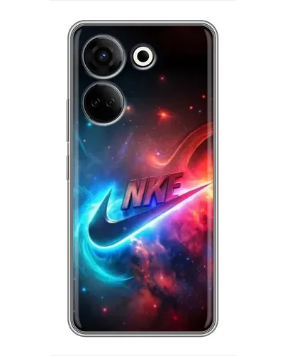 Чохол для TECNO Camon 20 з картинкою «Вогняний логотип Nike»