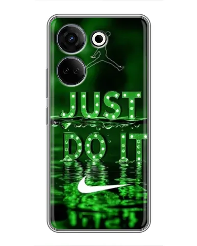Чохол для TECNO Camon 20 з картинкою «Зелений неоновий Nike»
