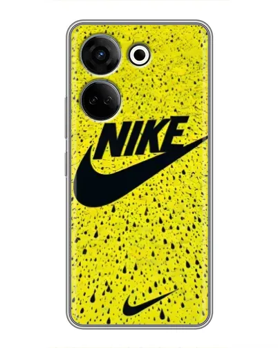 Чохол для TECNO Camon 20 з картинкою «Жовтий текстурний Nike»