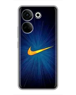 Чохол для TECNO Camon 20 з картинкою «Синій пульс Nike»