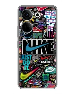Чохол для TECNO Camon 20 з картинкою «Яскравий колаж Nike»