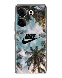 Чохол для TECNO Camon 20 з картинкою «Тропічний принт Nike»
