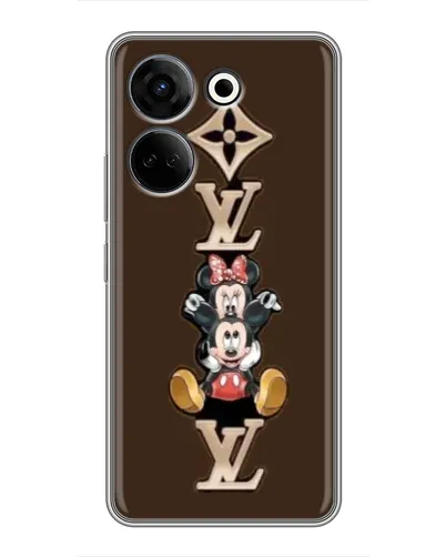 Чехол для TECNO Camon 20 с картинкой «LV и Микки Маус»