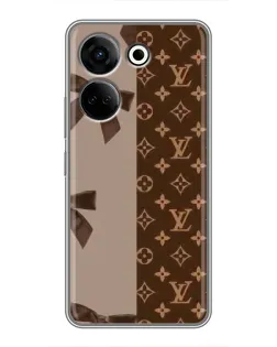 Чехол для TECNO Camon 20 с картинкой «Louis Vuitton — банты»