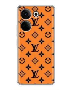 Чехол для TECNO Camon 20 с картинкой «Оранжевый стиль LV»