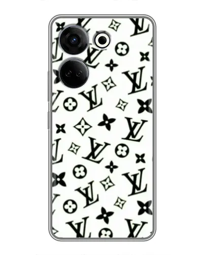 Чехол для TECNO Camon 20 с картинкой «Монохромный хаос LV»