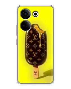 Чехол для TECNO Camon 20 с картинкой «Мороженое от LV»