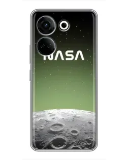 Чехол для TECNO Camon 20 с картинкой «NASA — лунный градиент»