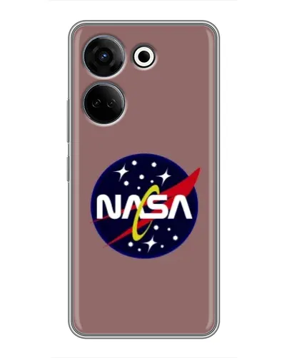 Чехол для TECNO Camon 20 с картинкой «NASA — ретро космос» Чехол для TECNO Camon 20 с картинкой «NASA — ретро космос»