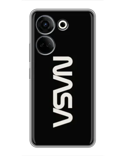 Чехол для TECNO Camon 20 с картинкой «NASA — вертикальный логотип» Чехол для TECNO Camon 20 с картинкой «NASA — вертикальный логотип»
