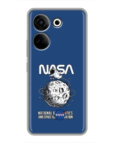 Чехол для TECNO Camon 20 с картинкой «NASA — лунная миссия» Чехол для TECNO Camon 20 с картинкой «NASA — лунная миссия»