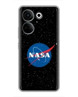 Чехол для TECNO Camon 20 с картинкой «NASA — звездное небо»