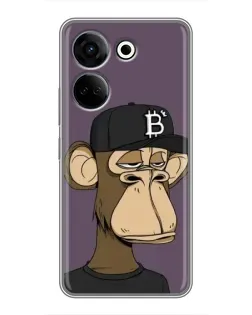 Чохол для TECNO Camon 20 з картинкою «Bored Ape в кепці»
