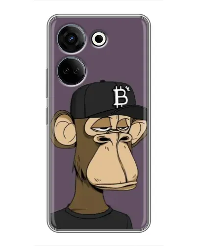 Чохол для TECNO Camon 20 з картинкою «Bored Ape в кепці»