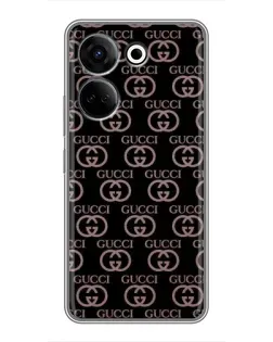 Чехол для TECNO Camon 20 с картинкой «Классическая монограмма Gucci»