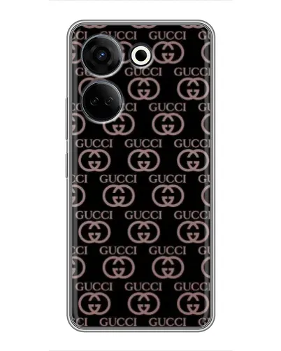 Чехол для TECNO Camon 20 с картинкой «Классическая монограмма Gucci»