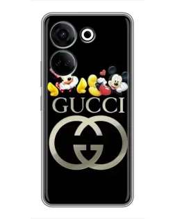 Чехол для TECNO Camon 20 с картинкой «Gucci — герои Disney»