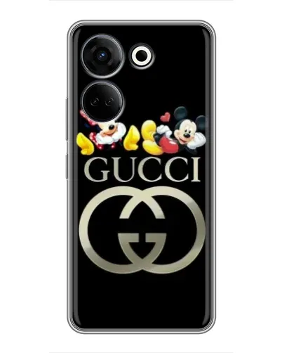Чехол для TECNO Camon 20 с картинкой «Gucci — герои Disney»