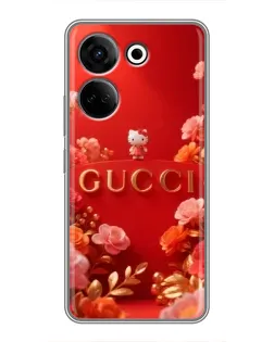 Чехол для TECNO Camon 20 с картинкой «Gucci — золотой сад»
