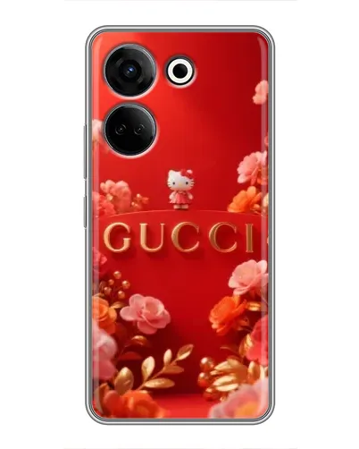 Чехол для TECNO Camon 20 с картинкой «Gucci — золотой сад»