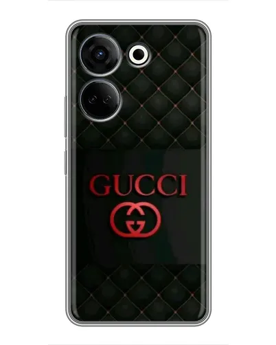 Чехол для TECNO Camon 20 с картинкой «Gucci — стеганый черный»