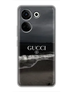 Чехол для TECNO Camon 20 с картинкой «Gucci — морской прибой»