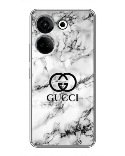 Чехол для TECNO Camon 20 с картинкой «Gucci — мраморный шик»