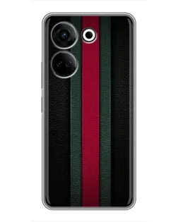 Чехол для TECNO Camon 20 с картинкой «Gucci — неоновая линия»