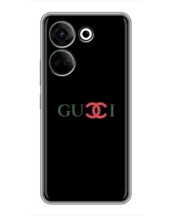 Чехол для TECNO Camon 20 с картинкой «Gucci — красный градиент»