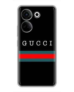 Чехол для TECNO Camon 20 с картинкой «Gucci — красный пояс»