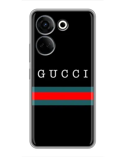 Чехол для TECNO Camon 20 с картинкой «Gucci — красный пояс»