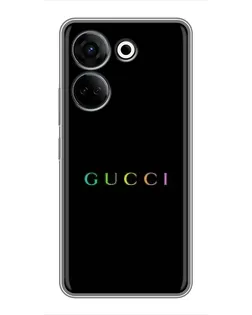 Чохол для TECNO Camon 20 з картинкою «Gucci — неоновий мінімалізм»