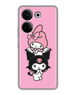 Чохол для TECNO Camon 20 з картинкою «My Melody та Kuromi» Чохол для TECNO Camon 20 з картинкою «My Melody та Kuromi»