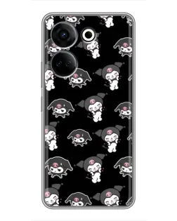 Чохол для TECNO Camon 20 з картинкою «Чорний паттерн Kuromi» Чохол для TECNO Camon 20 з картинкою «Чорний паттерн Kuromi»