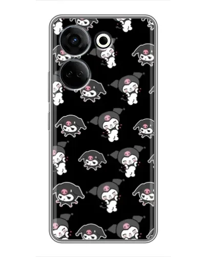 Чохол для TECNO Camon 20 з картинкою «Чорний паттерн Kuromi» Чохол для TECNO Camon 20 з картинкою «Чорний паттерн Kuromi»