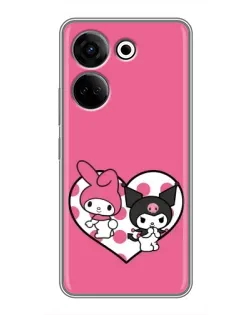 Чохол для TECNO Camon 20 з картинкою «Kuromi та My Melody» Чохол для TECNO Camon 20 з картинкою «Kuromi та My Melody»