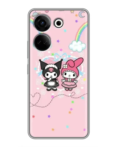 Чохол для TECNO Camon 20 з картинкою «My Melody та Kuromi» Чохол для TECNO Camon 20 з картинкою «My Melody та Kuromi»