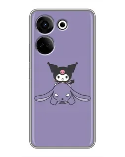 Чохол для TECNO Camon 20 з картинкою «Kuromi на ліловому фоні» Чохол для TECNO Camon 20 з картинкою «Kuromi на ліловому фоні»