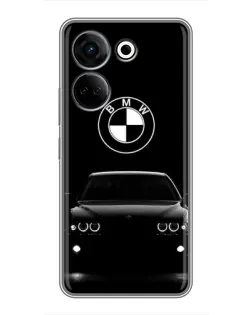 Чехол для TECNO Camon 20 с картинкой «BMW — взгляд из темноты»