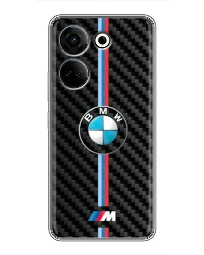 Чехол для TECNO Camon 20 с картинкой «Эмблема BMW и карбон» Чехол для TECNO Camon 20 с картинкой «Эмблема BMW и карбон»