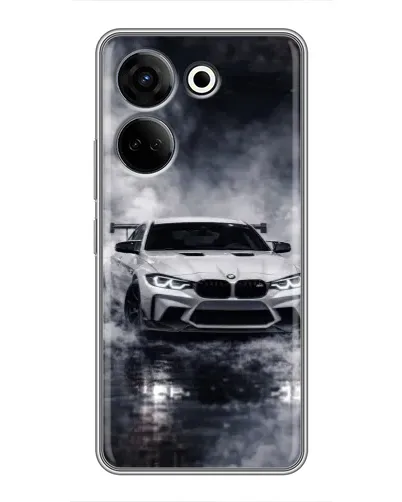 Чехол для TECNO Camon 20 с картинкой «BMW сквозь туман» Чехол для TECNO Camon 20 с картинкой «BMW сквозь туман»