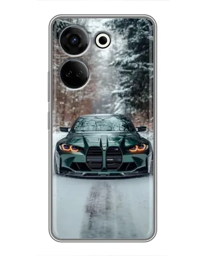 Чехол для TECNO Camon 20 с картинкой «BMW в зимнем лесу» Чехол для TECNO Camon 20 с картинкой «BMW в зимнем лесу»