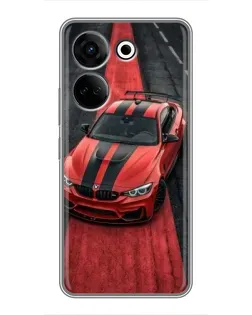 Чехол для TECNO Camon 20 с картинкой «BMW на красной дорожке»