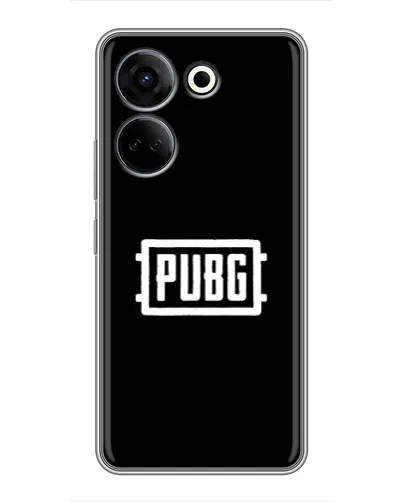 Чехол для TECNO Camon 20 с картинкой «Лого BMW — металлический блеск»