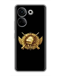 Чехол для TECNO Camon 20 с картинкой «PUBG — оранжевый градиент» Чехол для TECNO Camon 20 с картинкой «PUBG — оранжевый градиент»