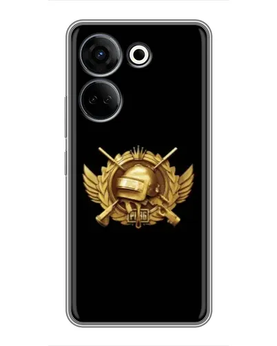 Чехол для TECNO Camon 20 с картинкой «PUBG — оранжевый градиент»