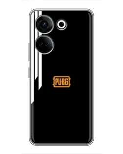 Чехол для TECNO Camon 20 с картинкой «PUBG — вертикальные линии» Чехол для TECNO Camon 20 с картинкой «PUBG — вертикальные линии»