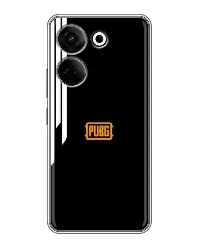 Чехол для TECNO Camon 20 с картинкой «PUBG — вертикальные линии»