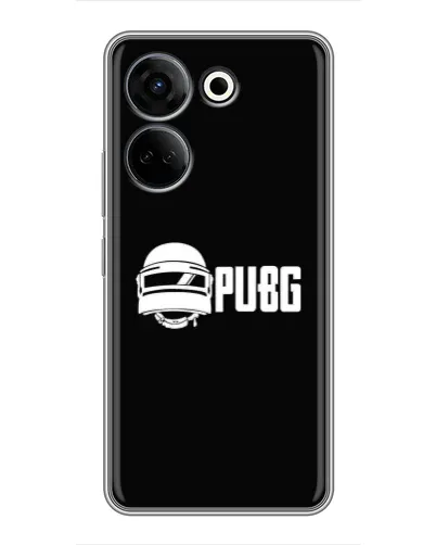 Чехол для TECNO Camon 20 с картинкой «PUBG — классический лого»