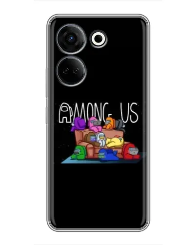 Чехол для TECNO Camon 20 с картинкой «Логотип Among Us»
